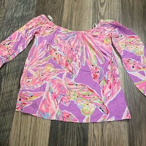 Lilly Pulitzer off the shoulder top XXS
